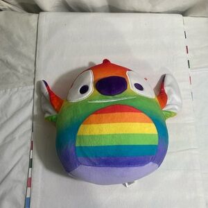 Disney Rainbow Stitch Squishmallow Plush 8” Pride Lilo & Stitch Kellytoy Soft